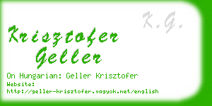 krisztofer geller business card